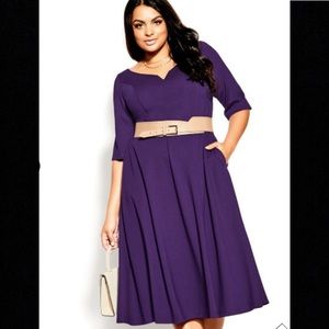 NWT CITY CHIC Cute Girl Elbow Sleeve Dress